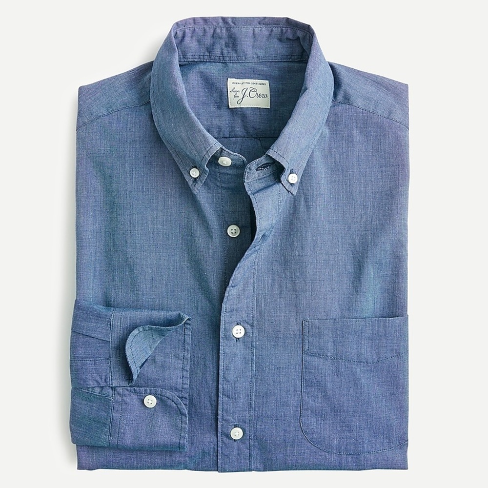 NEVER USED J CREW MENS SLIM MEDIUM BLUE SHIRT